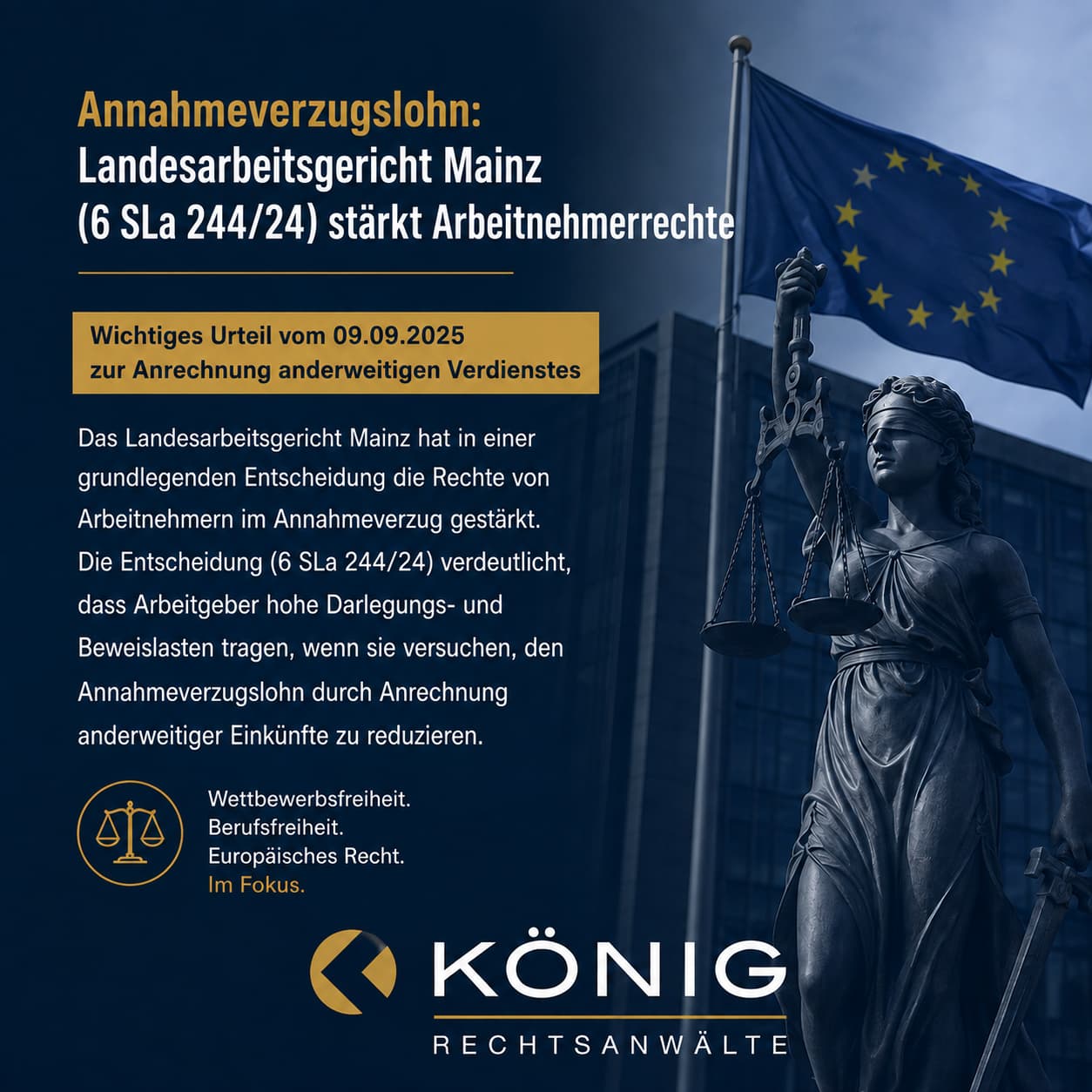 Annahmeverzugslohn: LAG Mainz stärkt Arbeitnehmer
